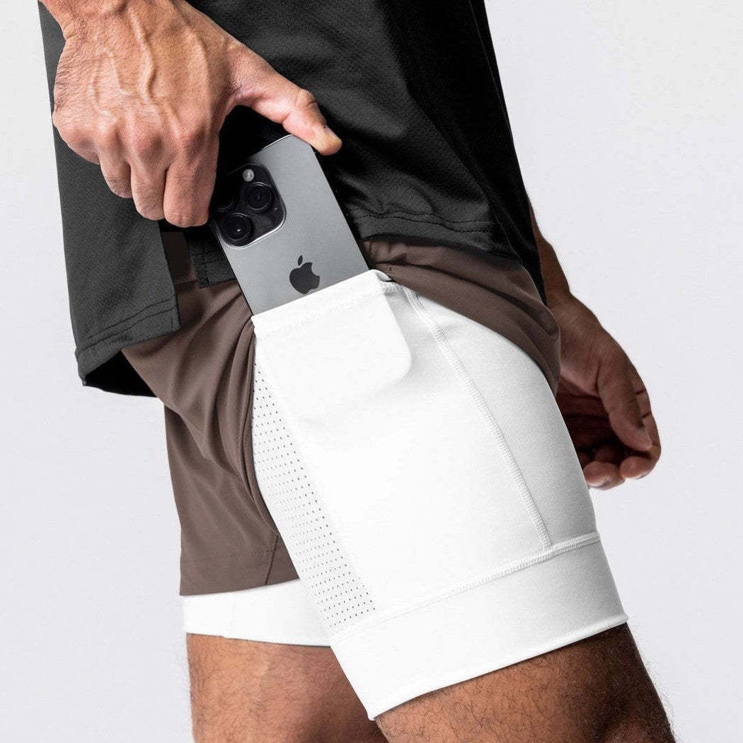 Double-layer Shorts Fitness Sport Ammonia Running Training Shorts